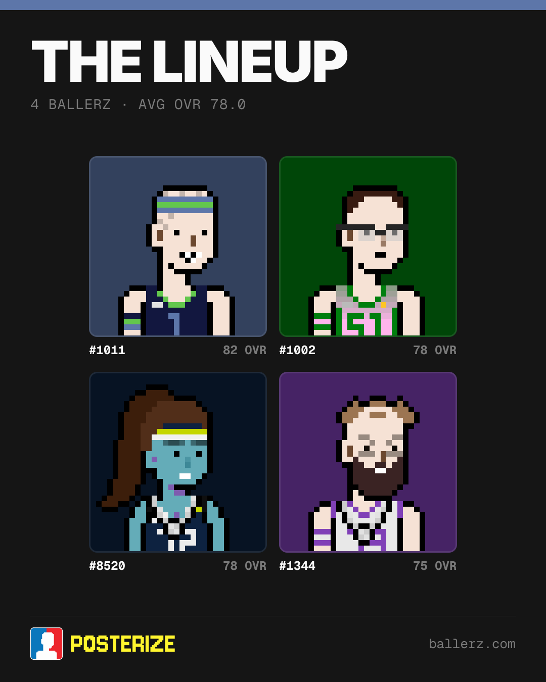Poster of Baller #1011, #1002, #8520, #1344