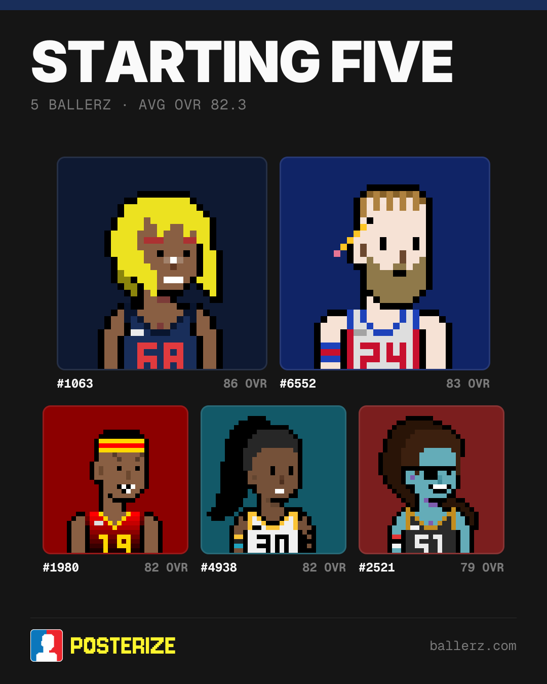 Poster of Baller #1063, #6552, #1980, #4938, #2521