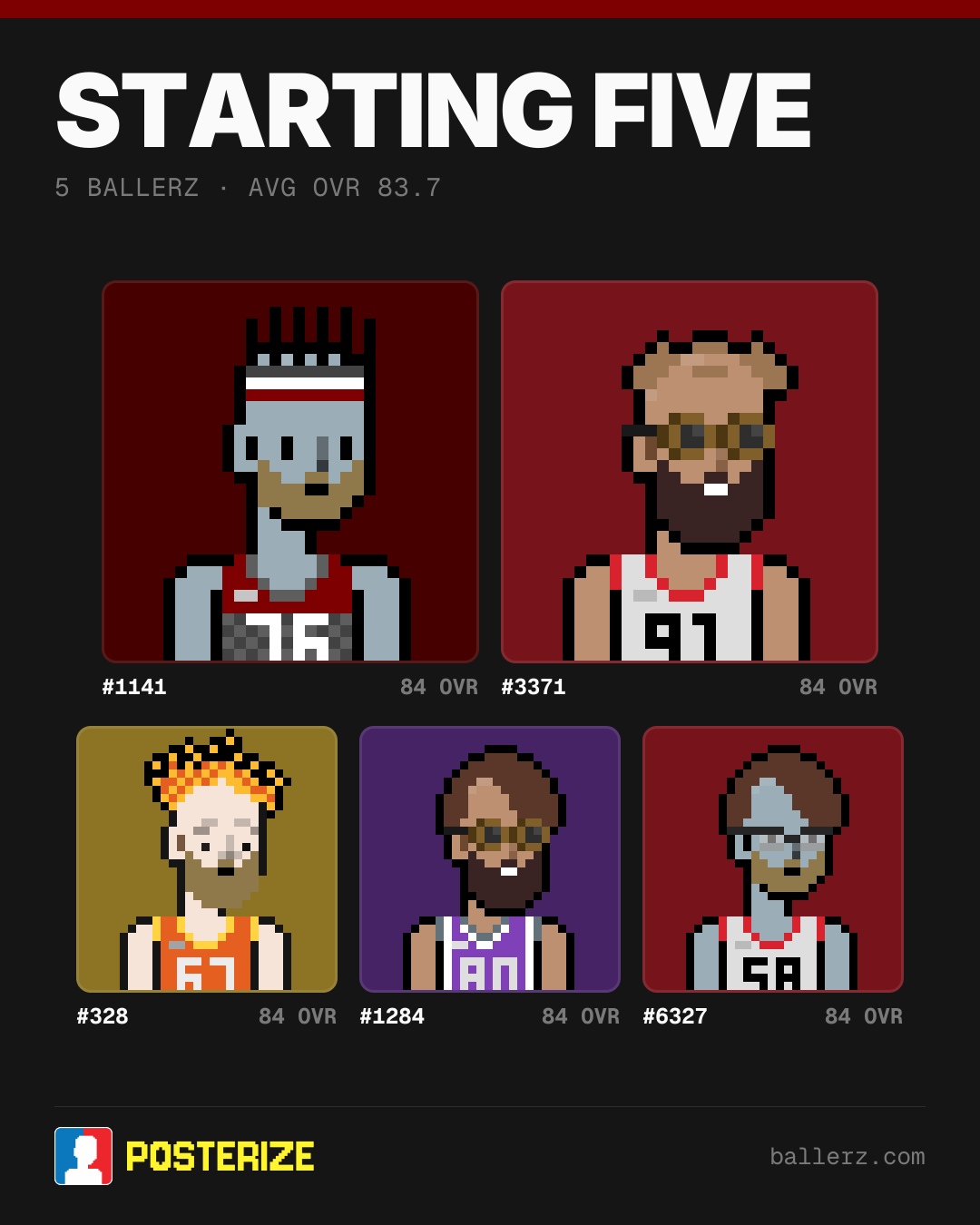 Poster of Baller #1141, #3371, #328, #1284, #6327