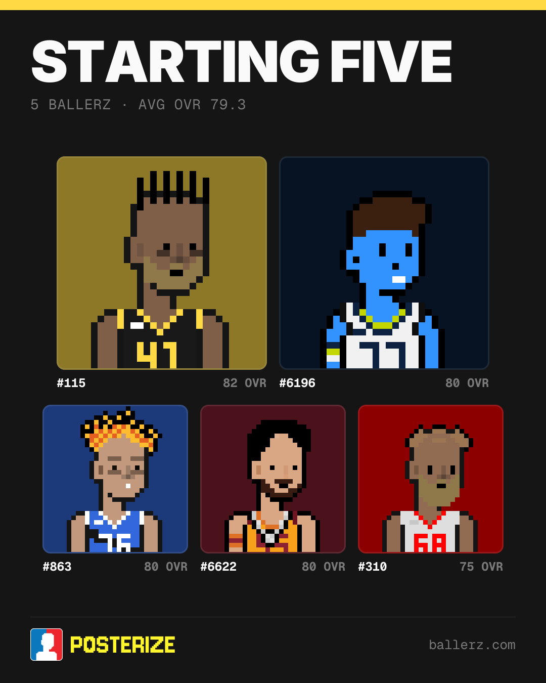 Poster of Baller #115, #6196, #863, #6622, #310