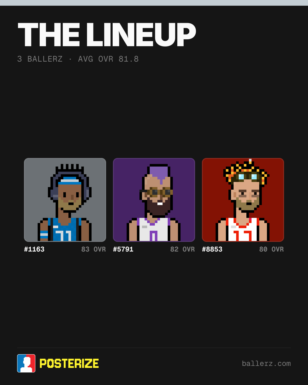 Poster of Baller #1163, #5791, #8853