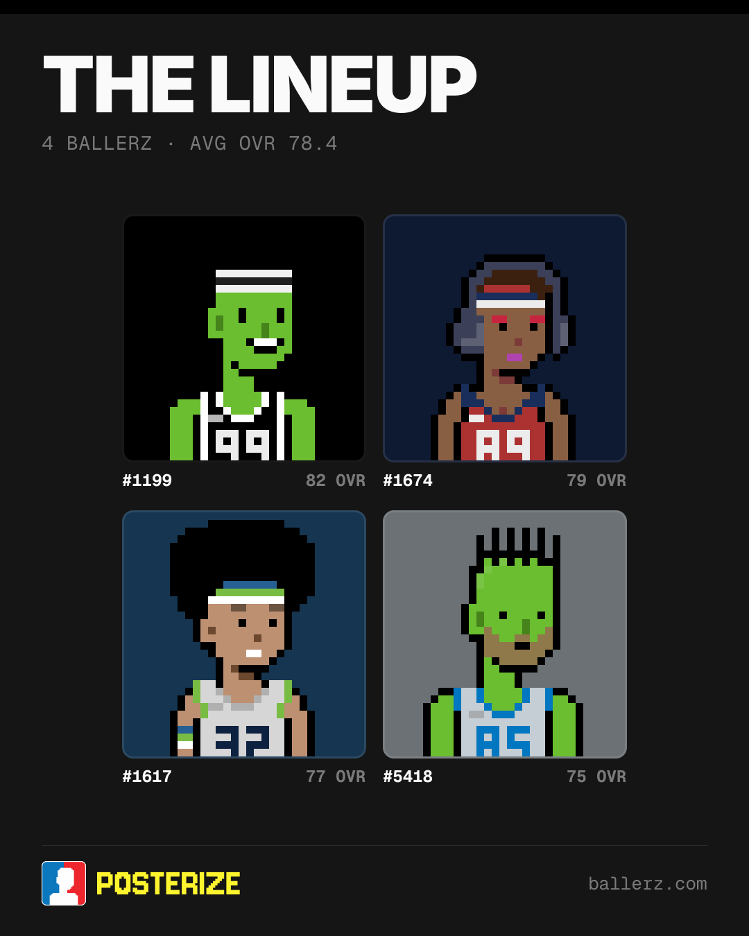 Poster of Baller #1199, #1674, #1617, #5418