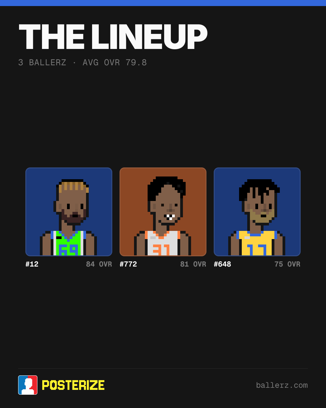 Poster of Baller #12, #772, #648