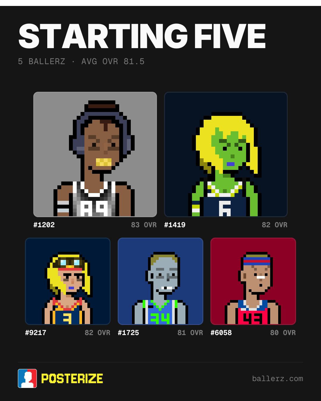 Poster of Baller #1202, #1419, #9217, #1725, #6058