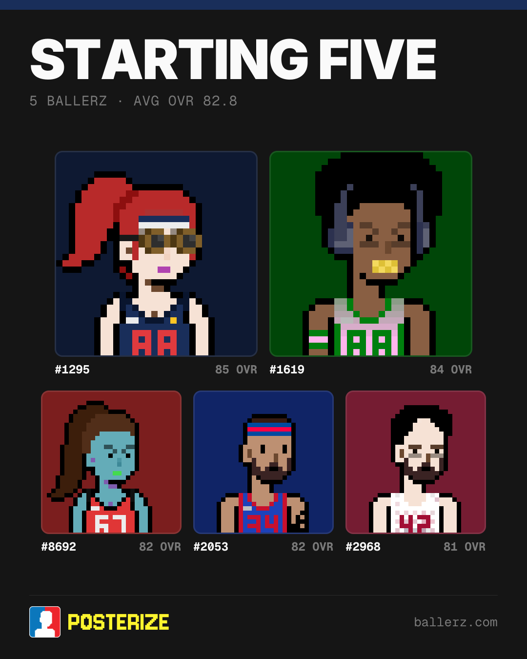 Poster of Baller #1295, #1619, #8692, #2053, #2968