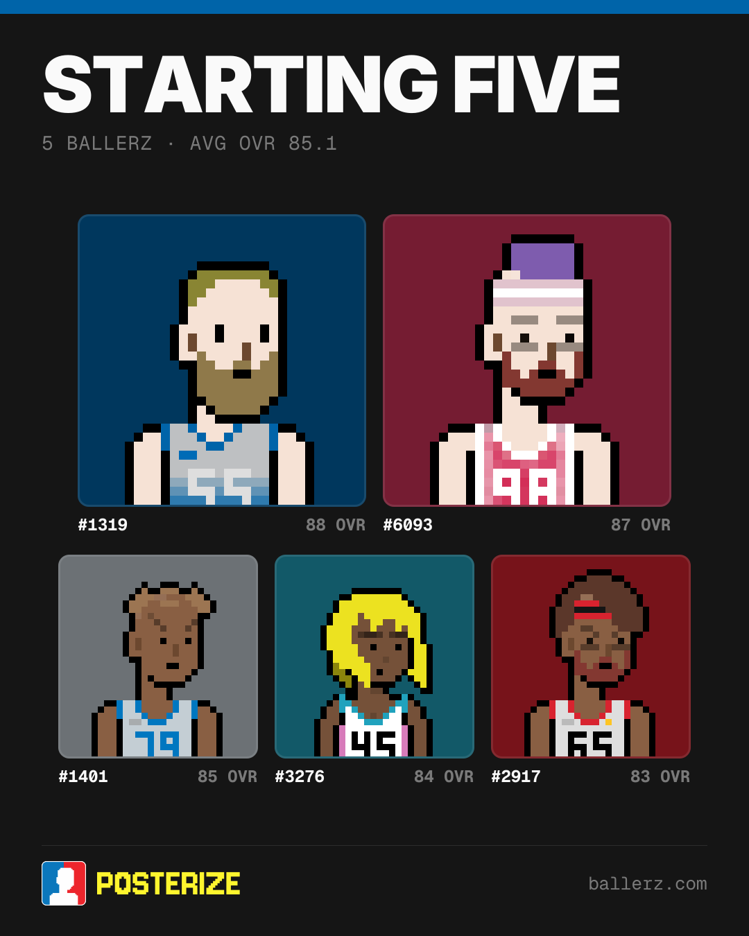 Poster of Baller #1319, #6093, #1401, #3276, #2917