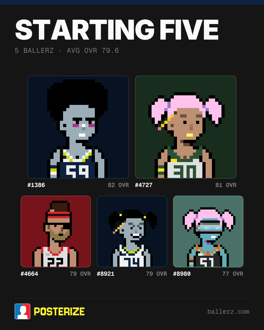 Poster of Baller #1386, #4727, #4664, #8921, #8980