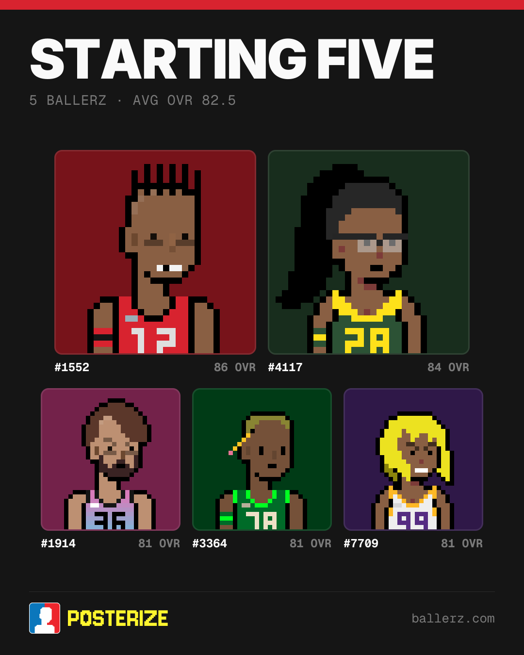 Poster of Baller #1552, #4117, #1914, #3364, #7709