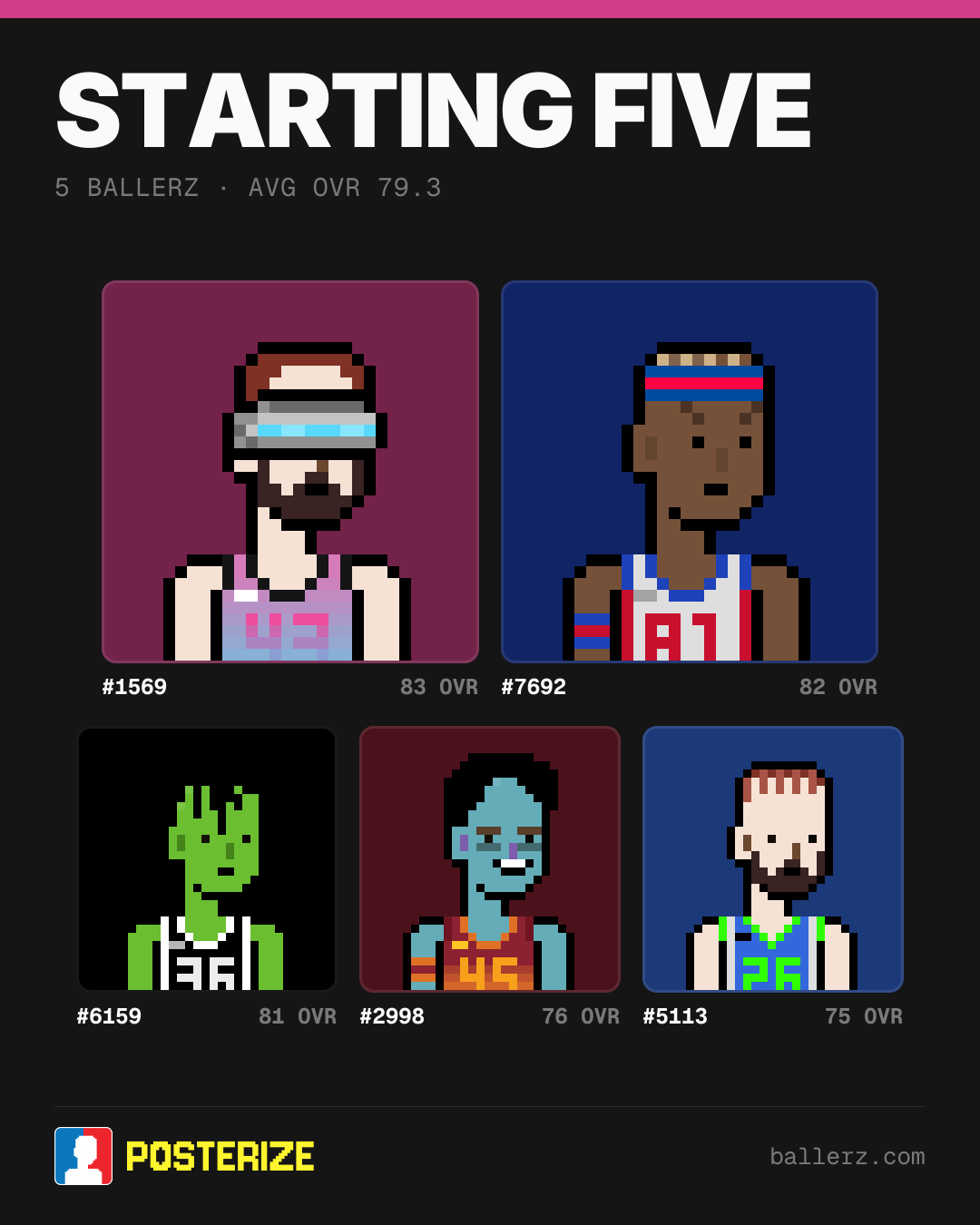 Poster of Baller #1569, #7692, #6159, #2998, #5113