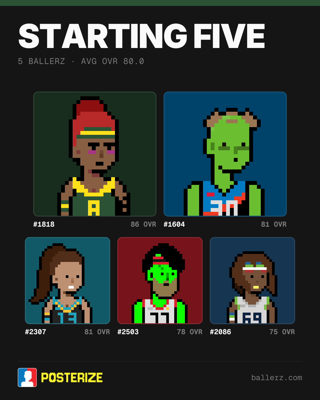 Poster of Baller #1818, #1604, #2307, #2503, #2086