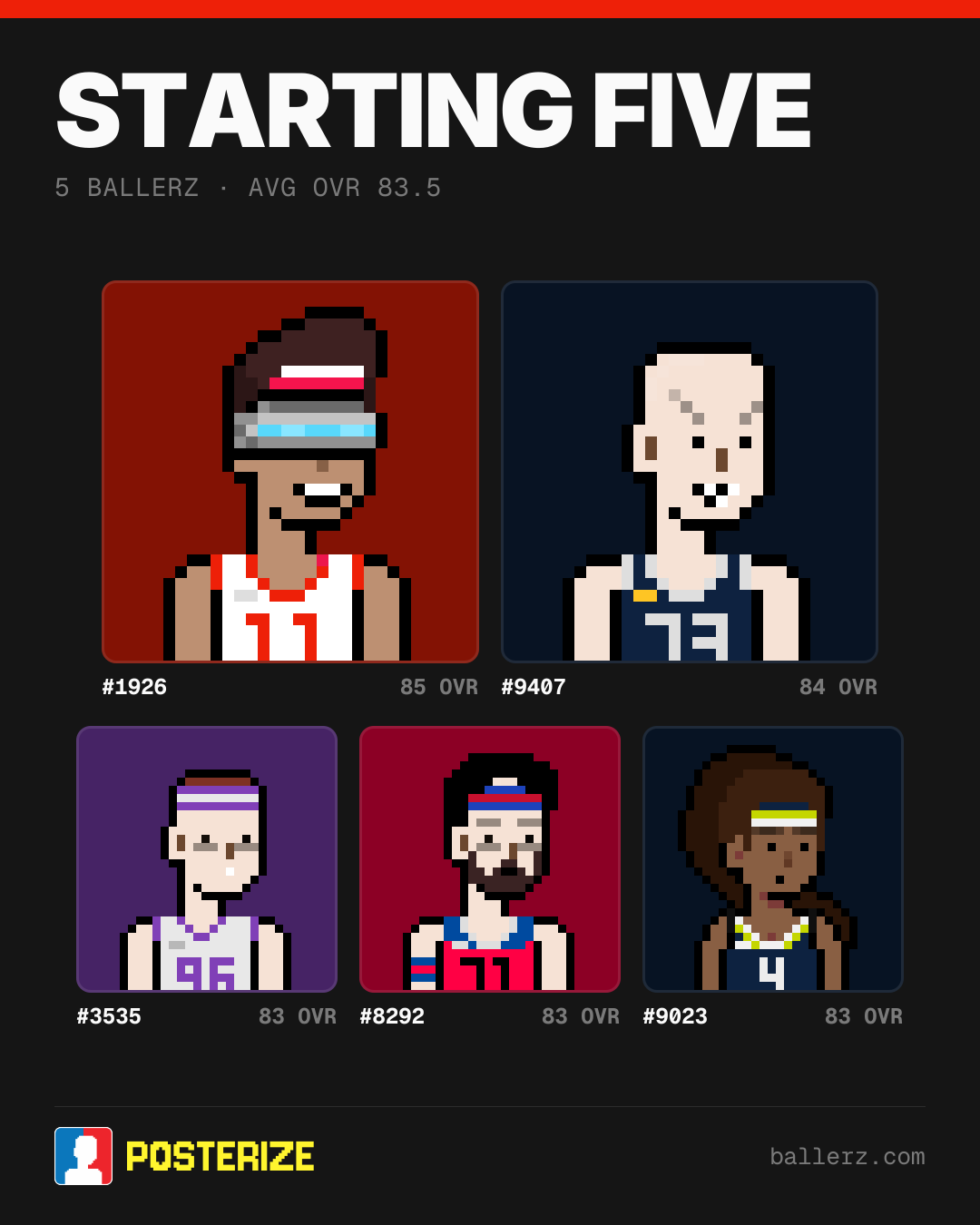 Poster of Baller #1926, #9407, #3535, #8292, #9023