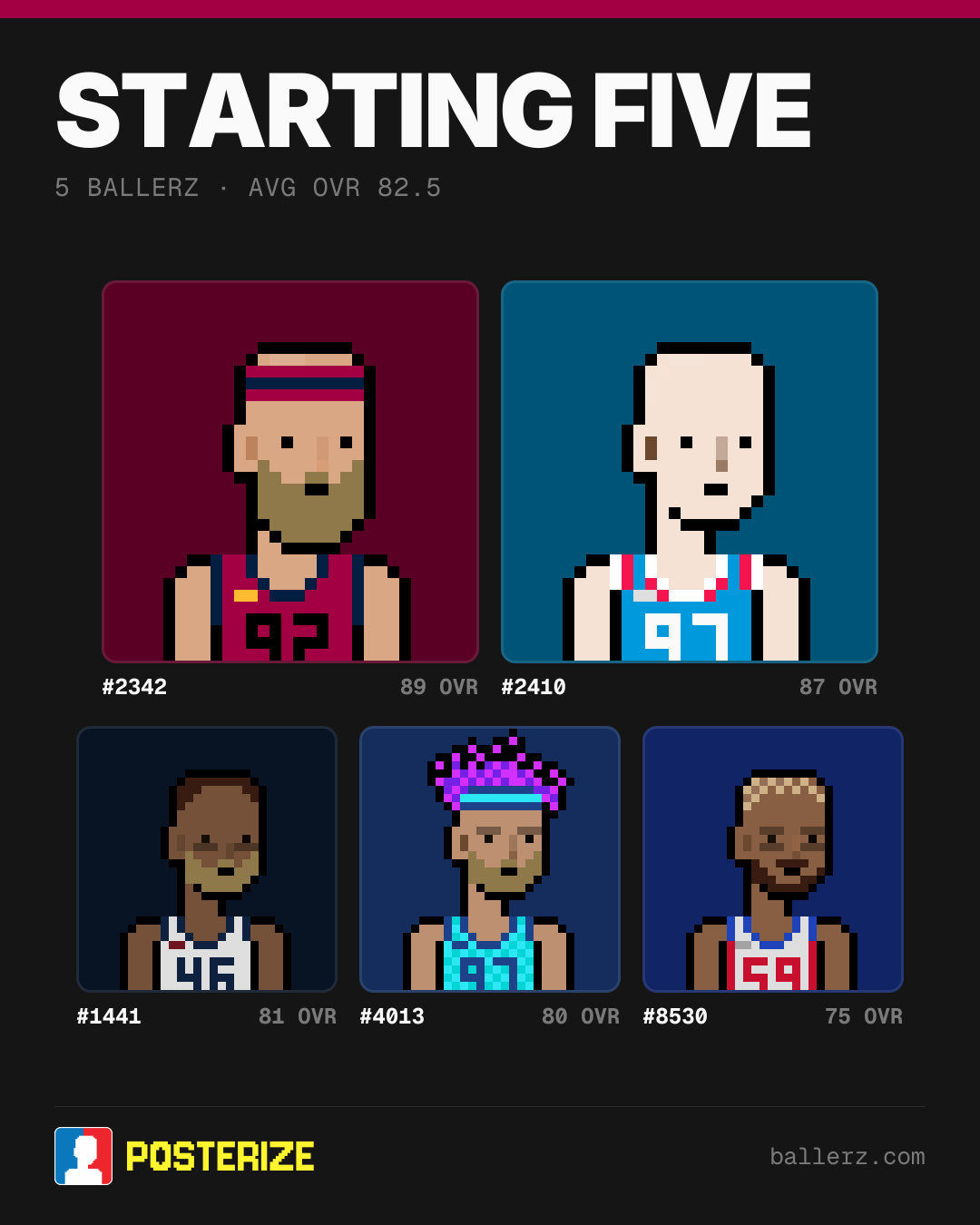 Poster of Baller #2342, #2410, #1441, #4013, #8530
