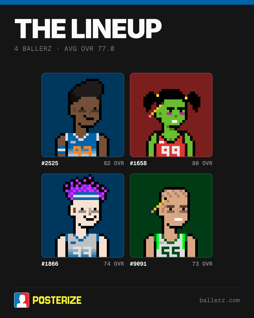 Poster of Baller #2525, #1658, #1866, #9091