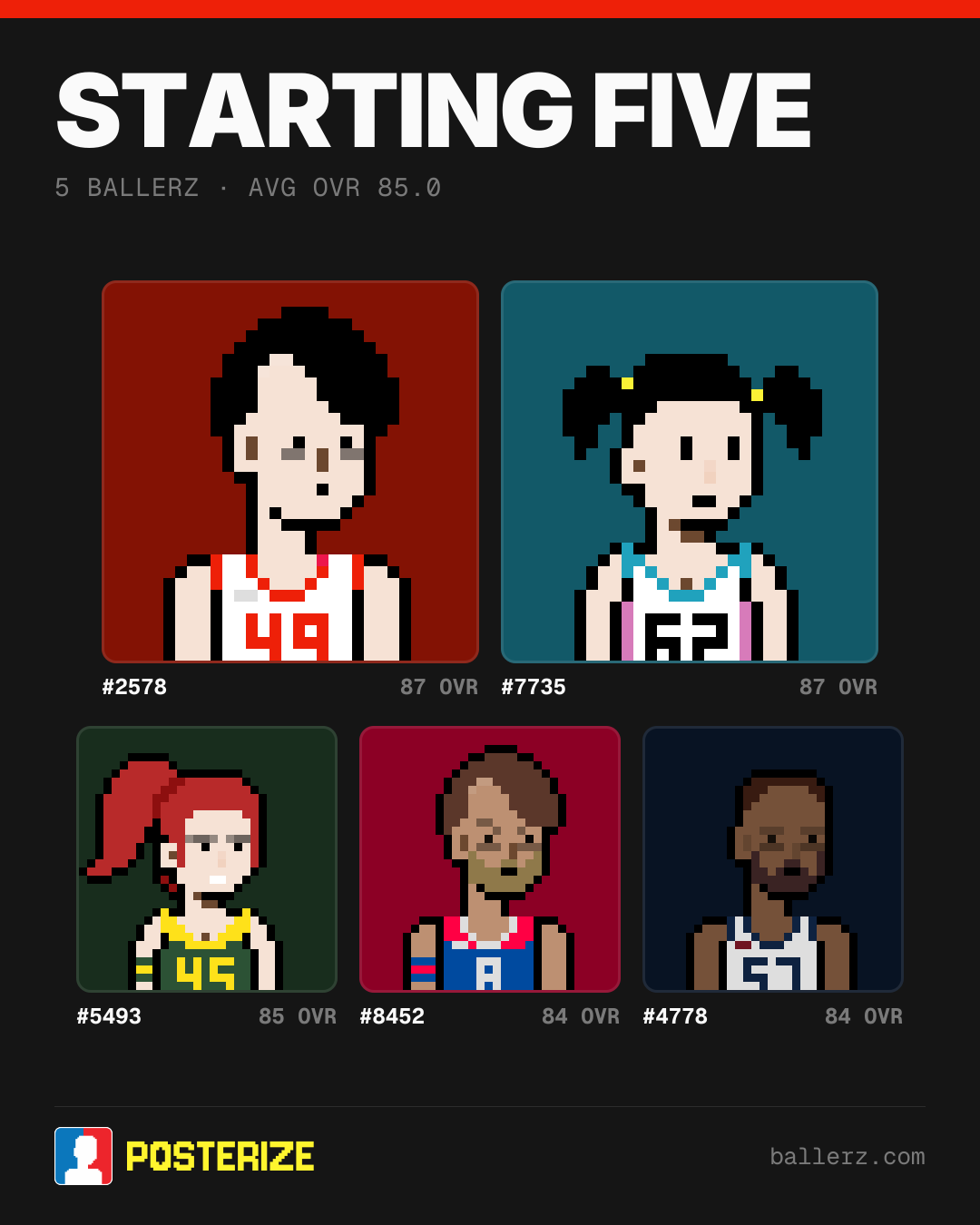 Poster of Baller #2578, #7735, #5493, #8452, #4778