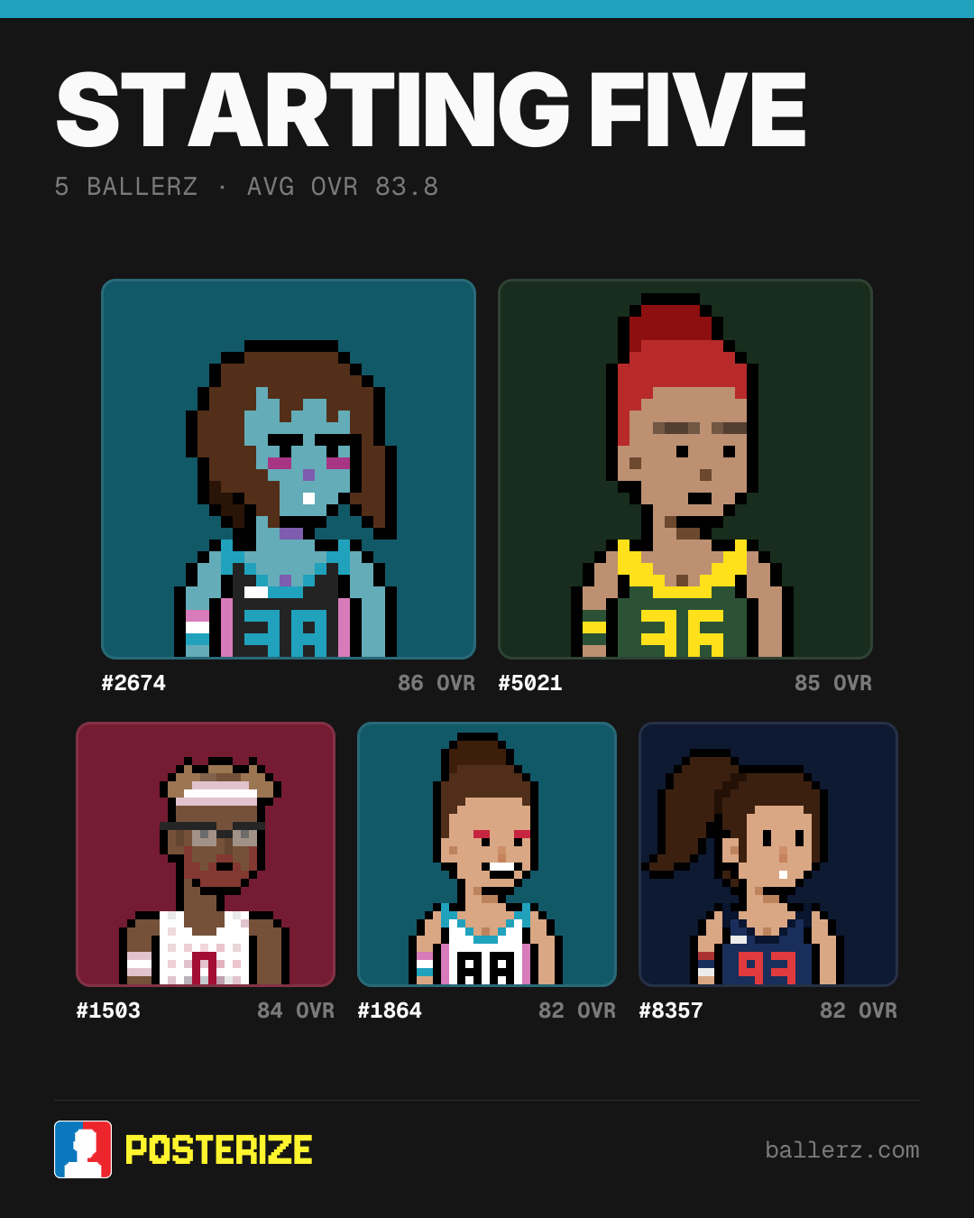 Poster of Baller #2674, #5021, #1503, #1864, #8357