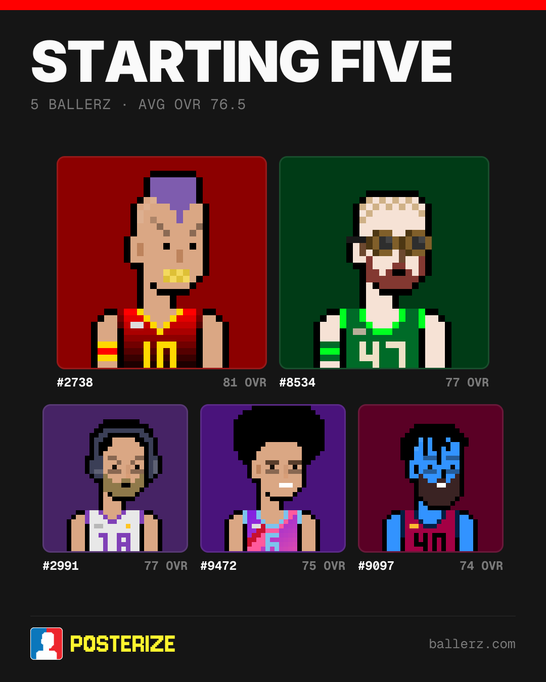 Poster of Baller #2738, #8534, #2991, #9472, #9097