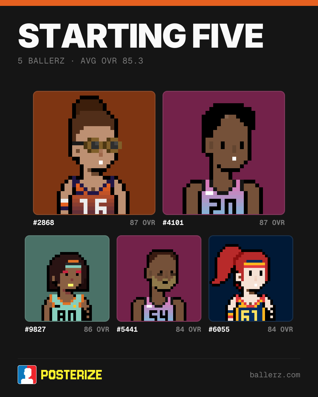 Poster of Baller #2868, #4101, #9827, #5441, #6055