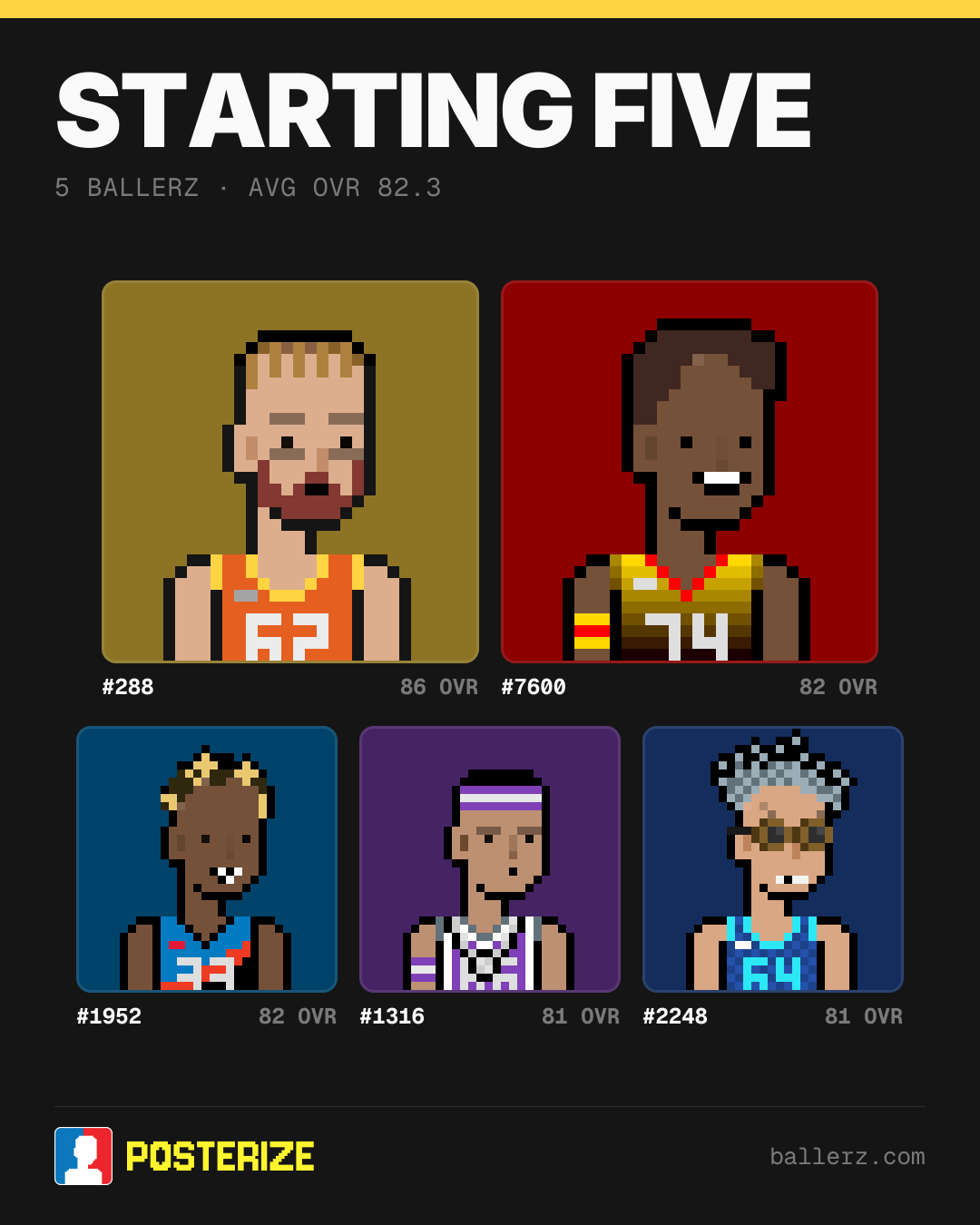 Poster of Baller #288, #7600, #1952, #1316, #2248
