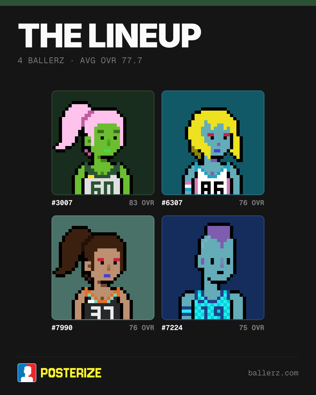 Poster of Baller #3007, #6307, #7990, #7224