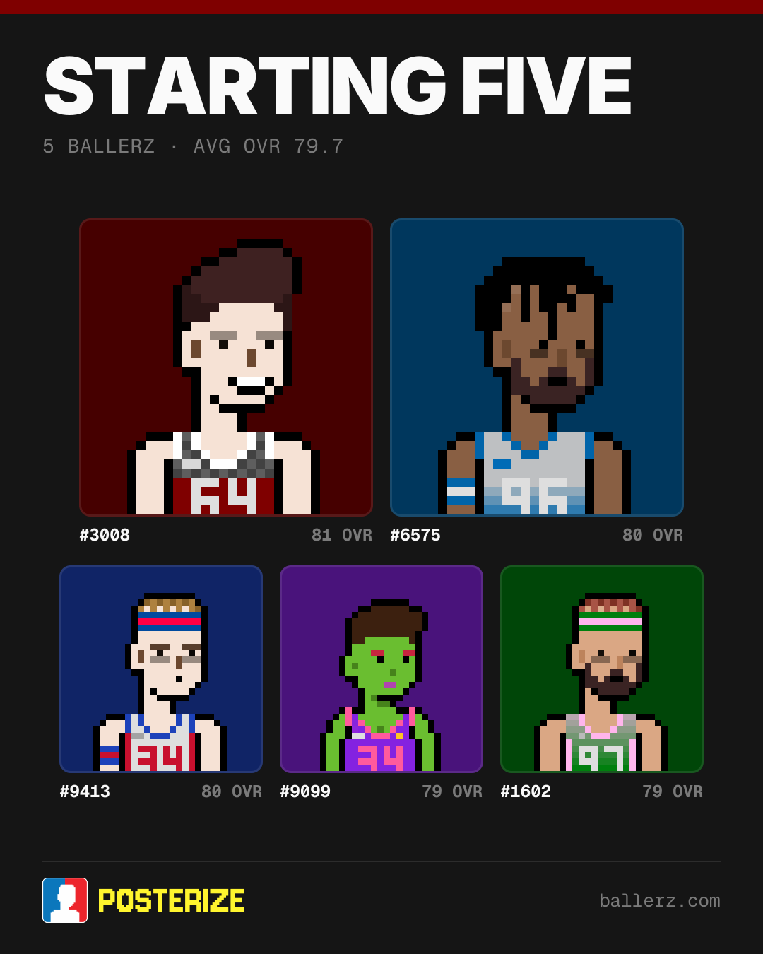 Poster of Baller #3008, #6575, #9413, #9099, #1602