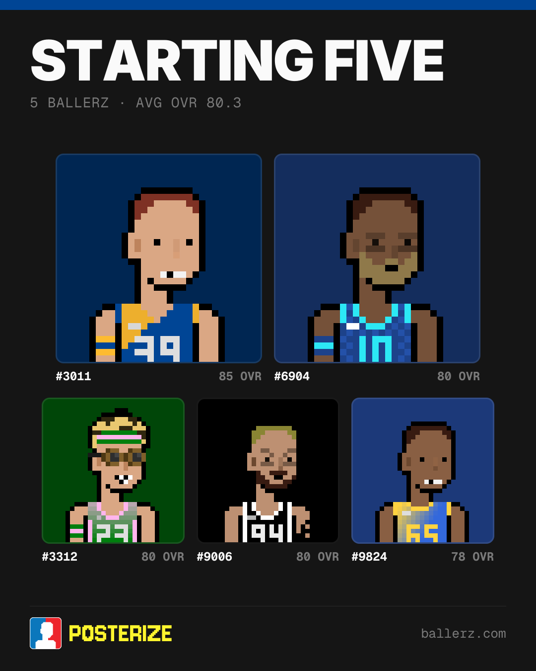 Poster of Baller #3011, #6904, #3312, #9006, #9824