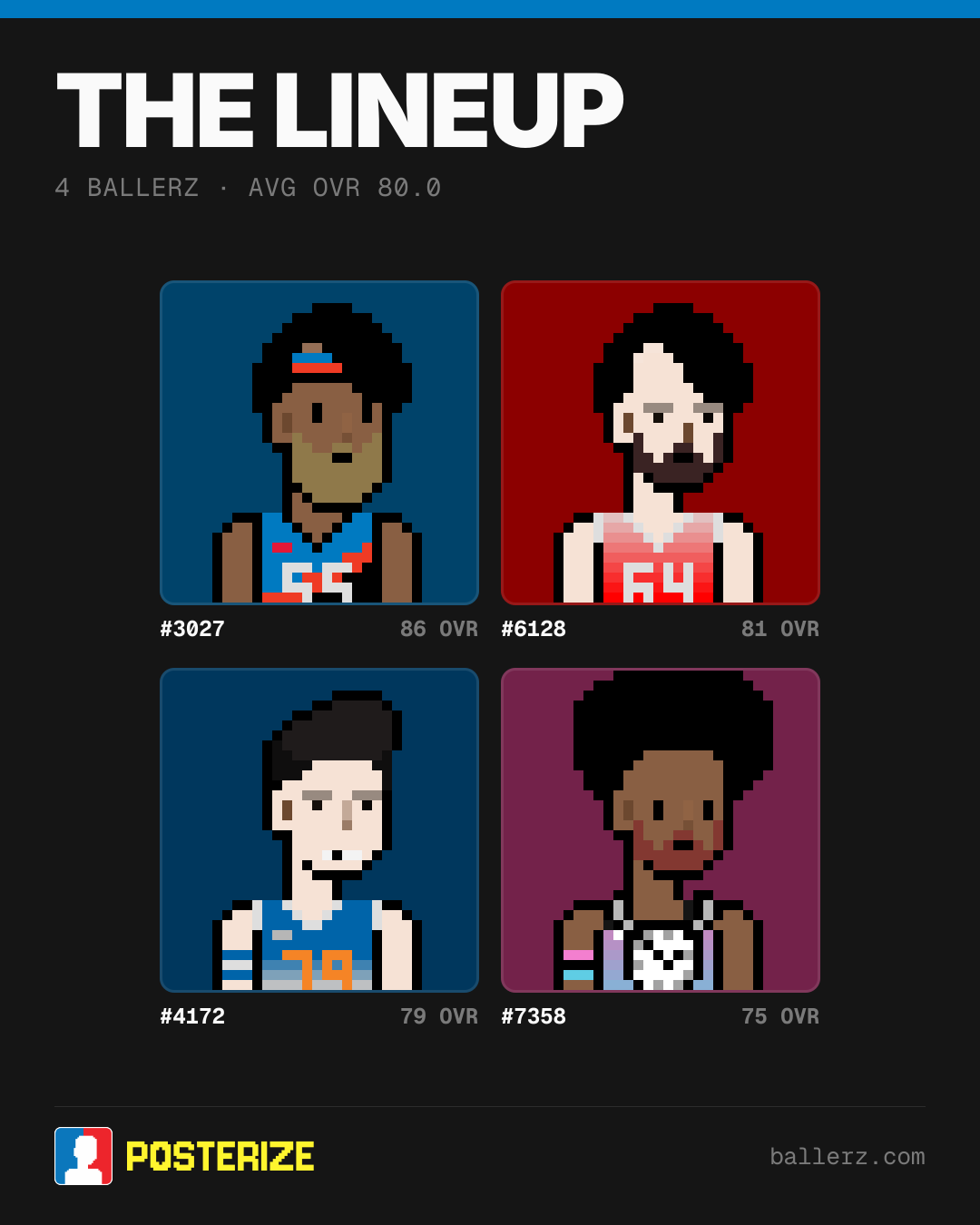Poster of Baller #3027, #6128, #4172, #7358