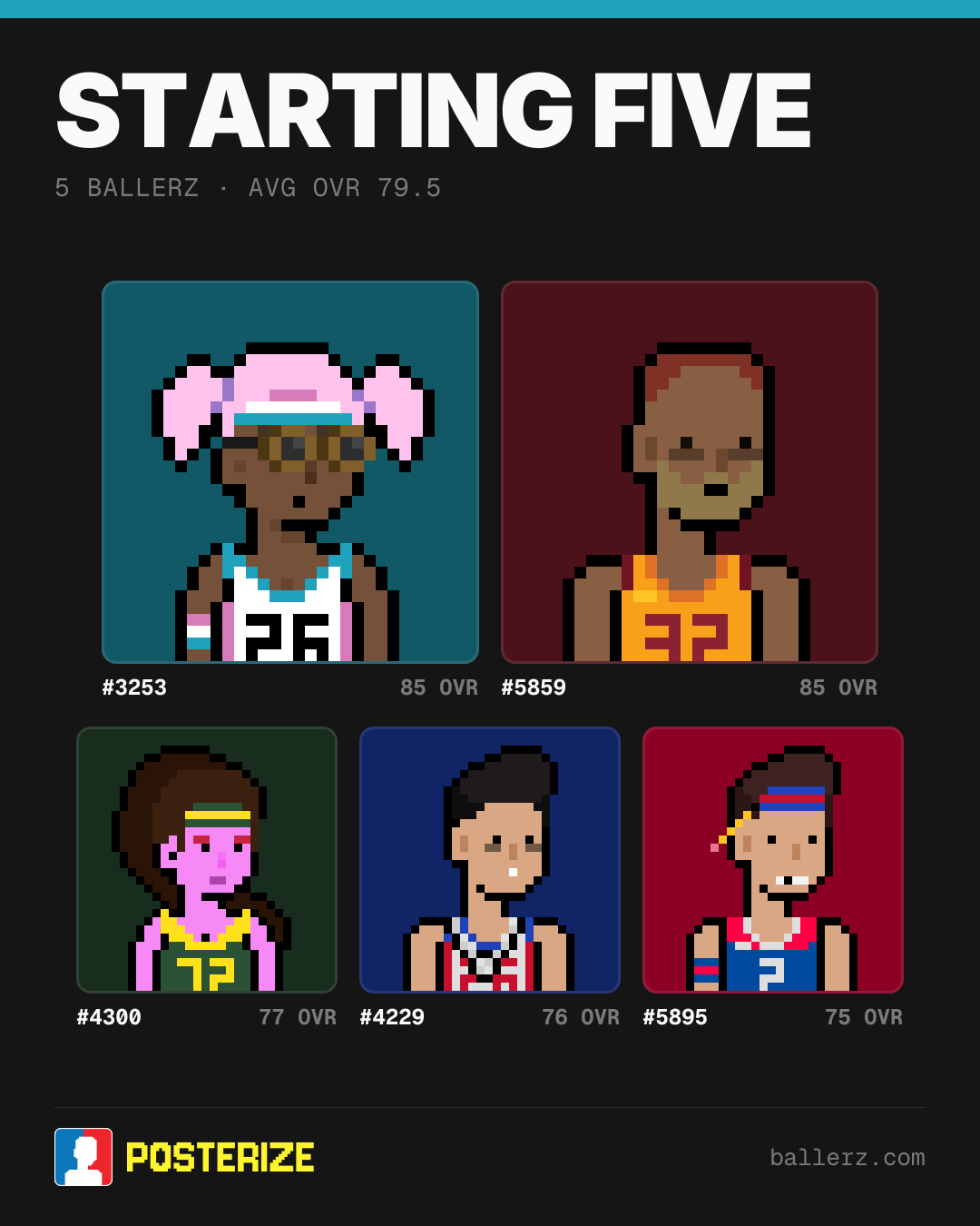 Poster of Baller #3253, #5859, #4300, #4229, #5895