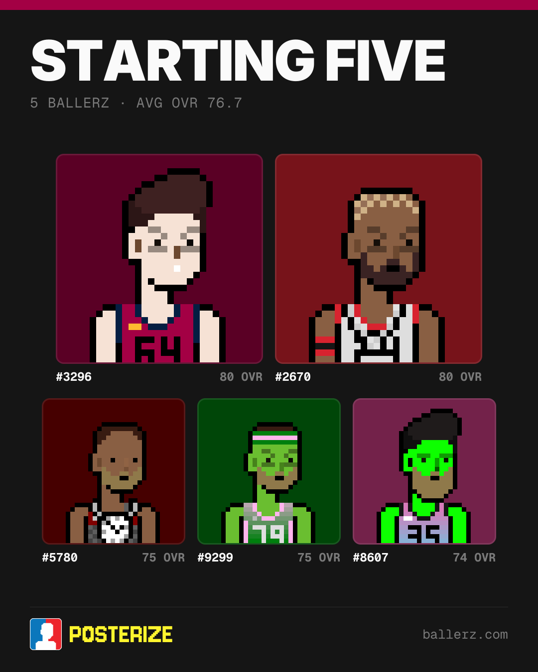 Poster of Baller #3296, #2670, #5780, #9299, #8607