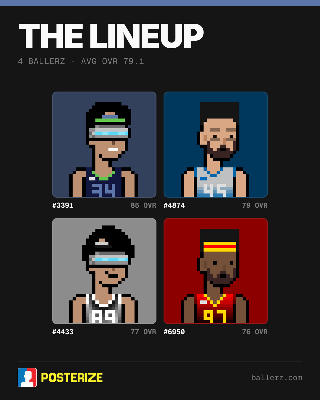 Poster of Baller #3391, #4874, #4433, #6950