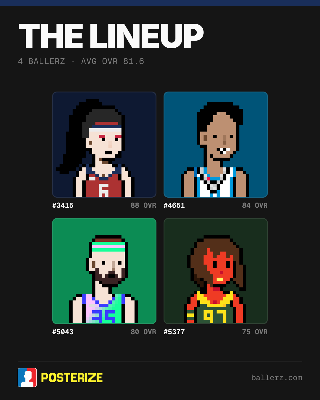 Poster of Baller #3415, #4651, #5043, #5377