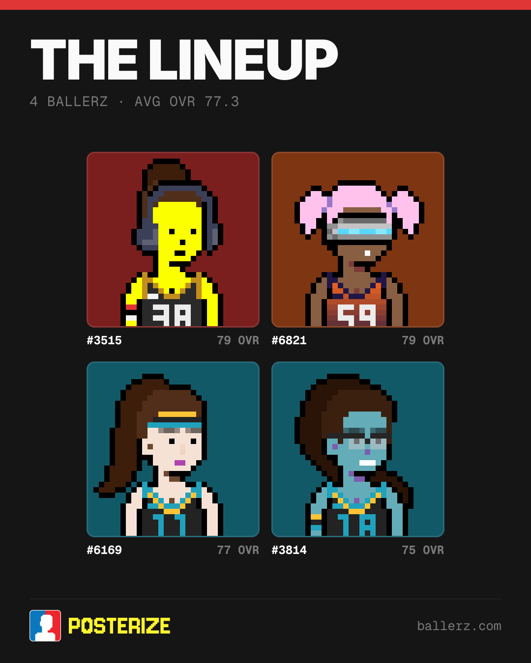 Poster of Baller #3515, #6821, #6169, #3814