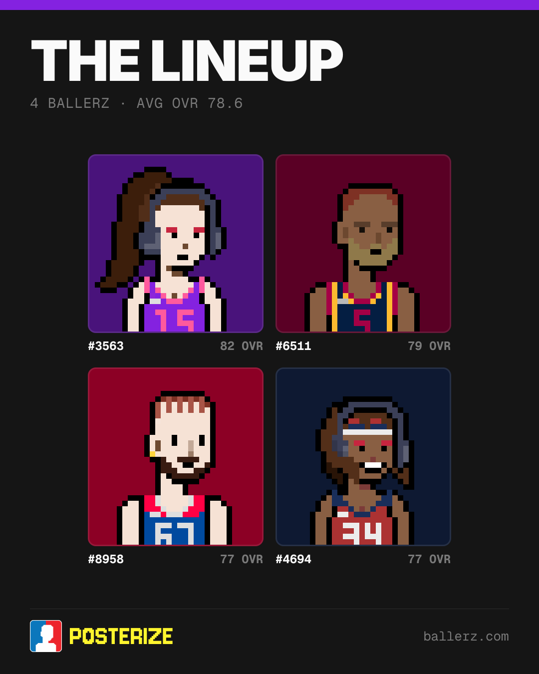 Poster of Baller #3563, #6511, #8958, #4694