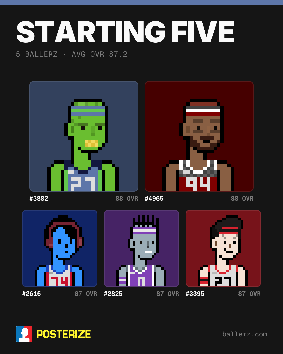 Poster of Baller #3882, #4965, #2615, #2825, #3395