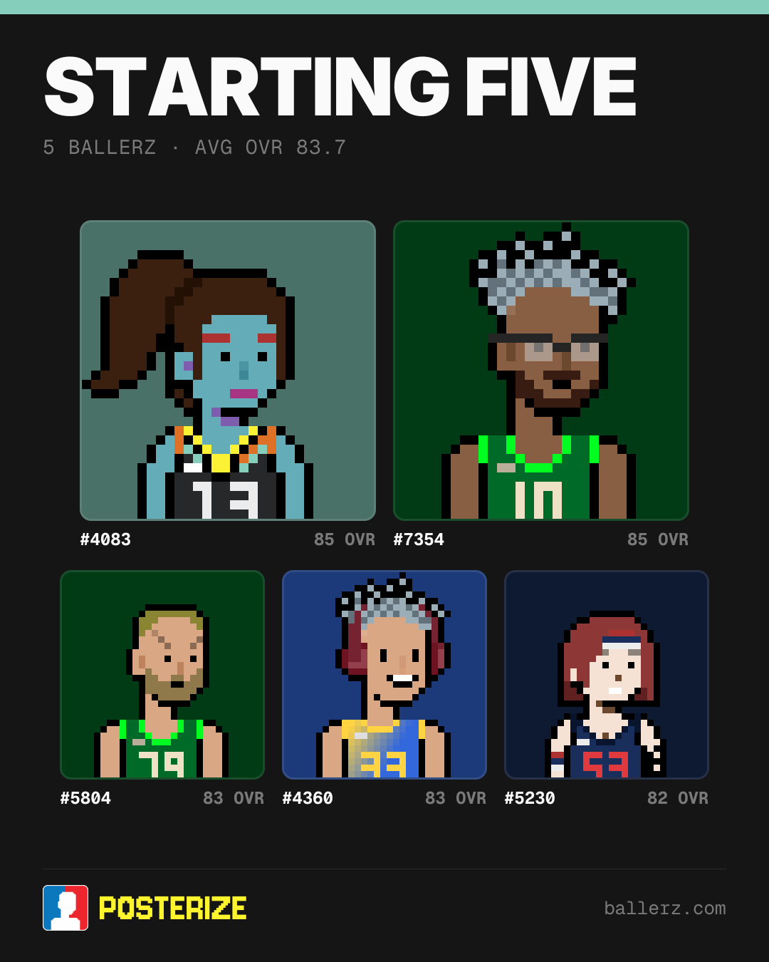 Poster of Baller #4083, #7354, #5804, #4360, #5230