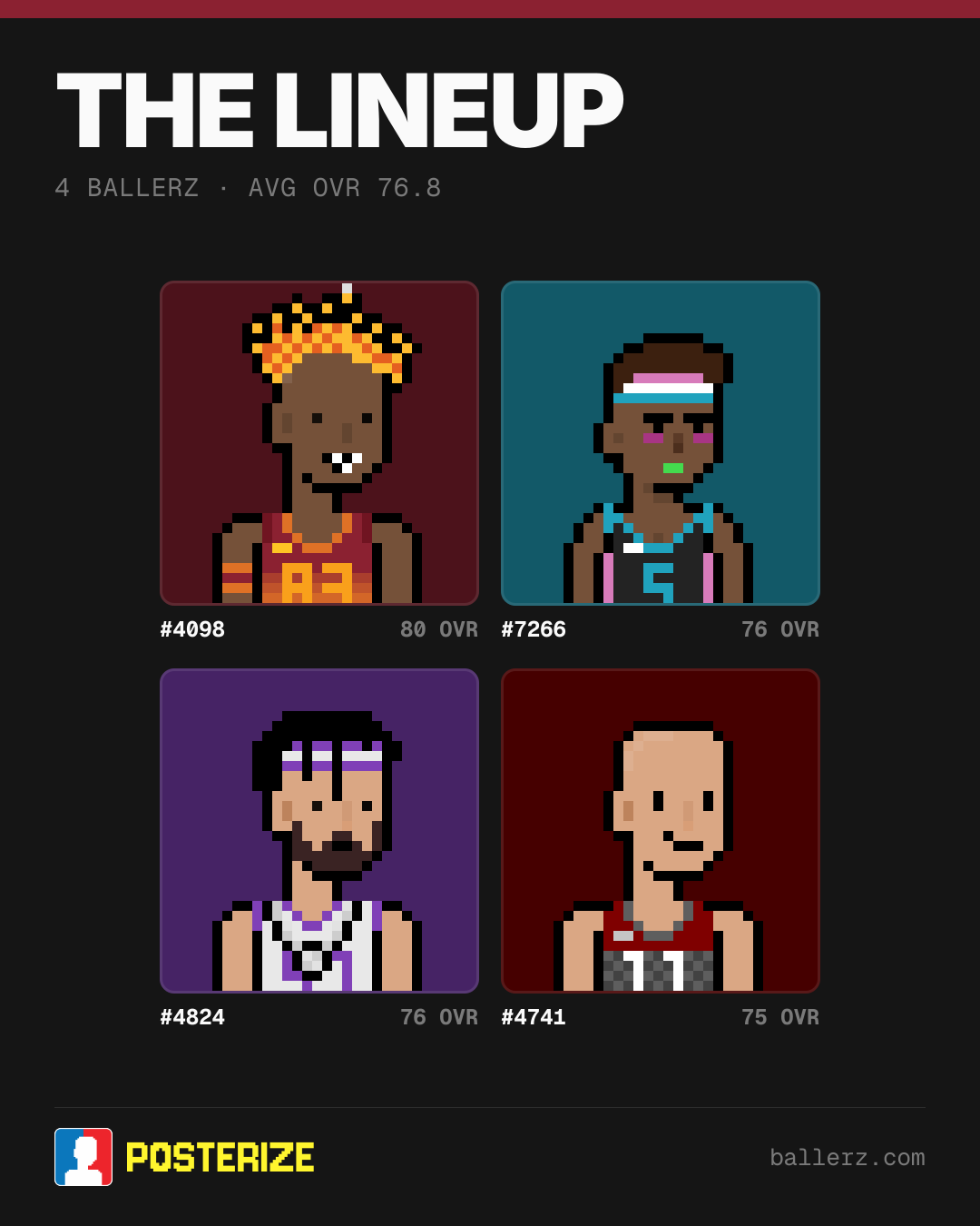 Poster of Baller #4098, #7266, #4824, #4741