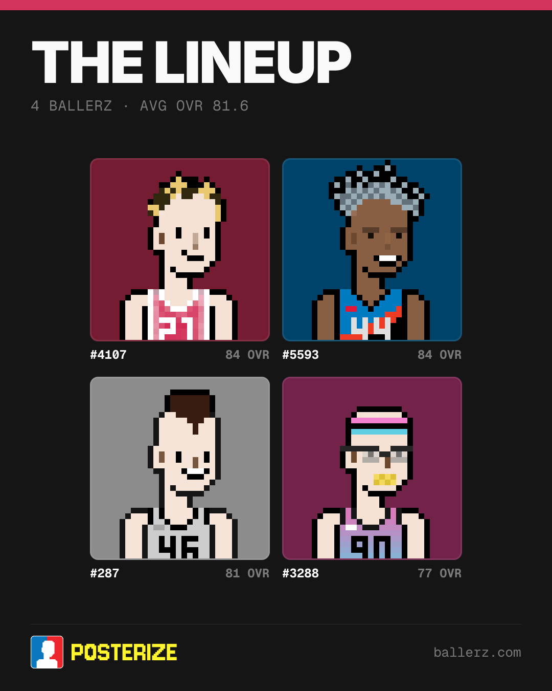 Poster of Baller #4107, #5593, #287, #3288