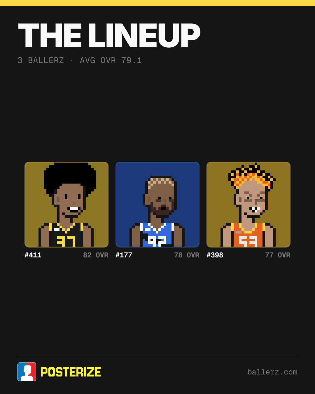 Poster of Baller #411, #177, #398