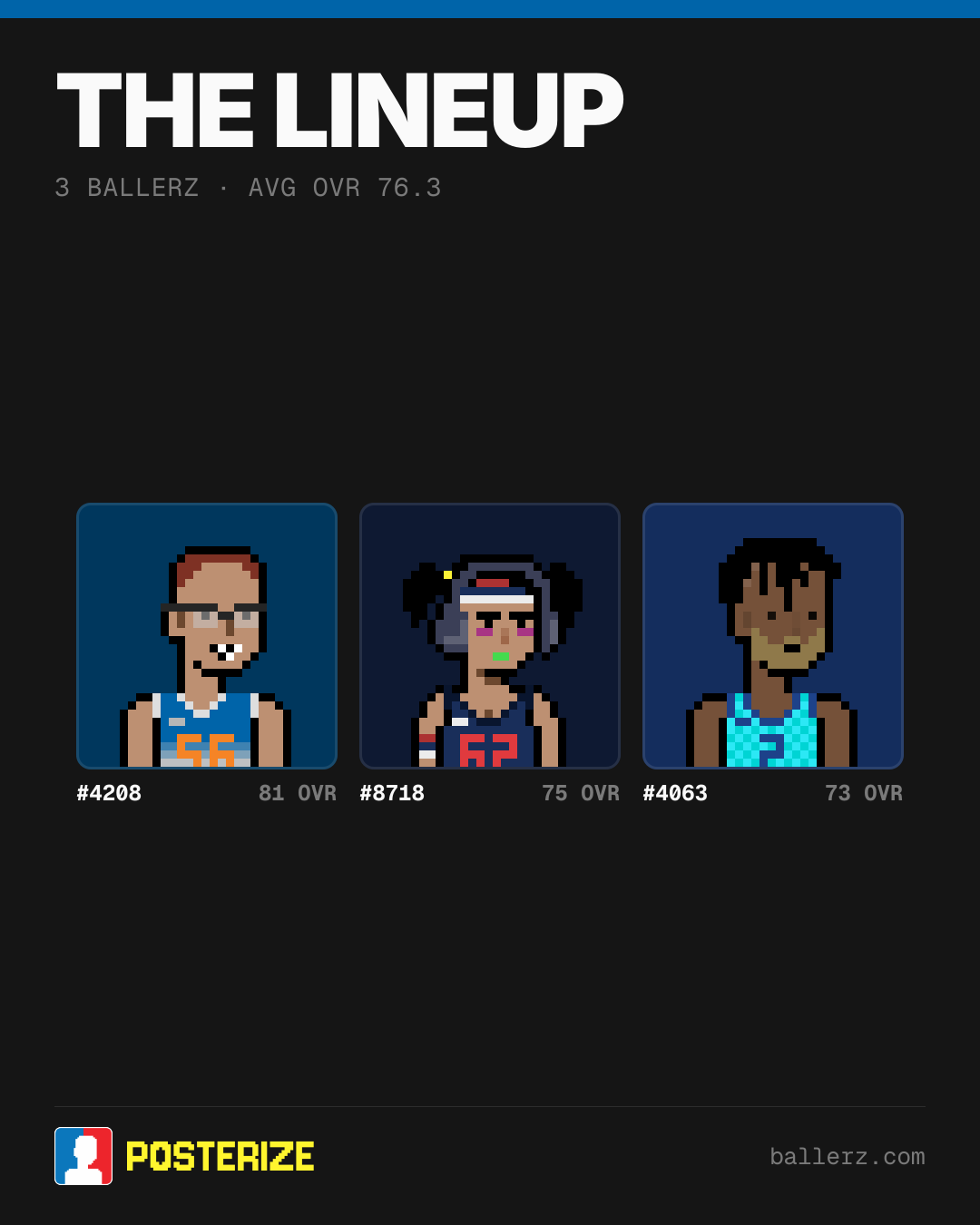 Poster of Baller #4208, #8718, #4063