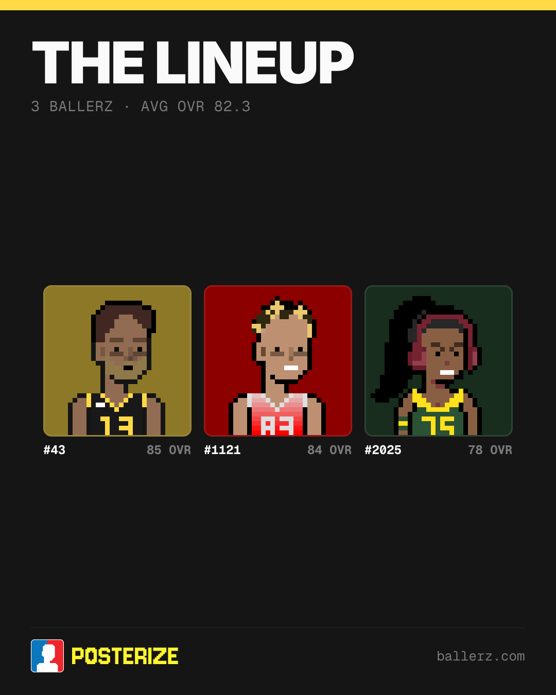 Poster of Baller #43, #1121, #2025