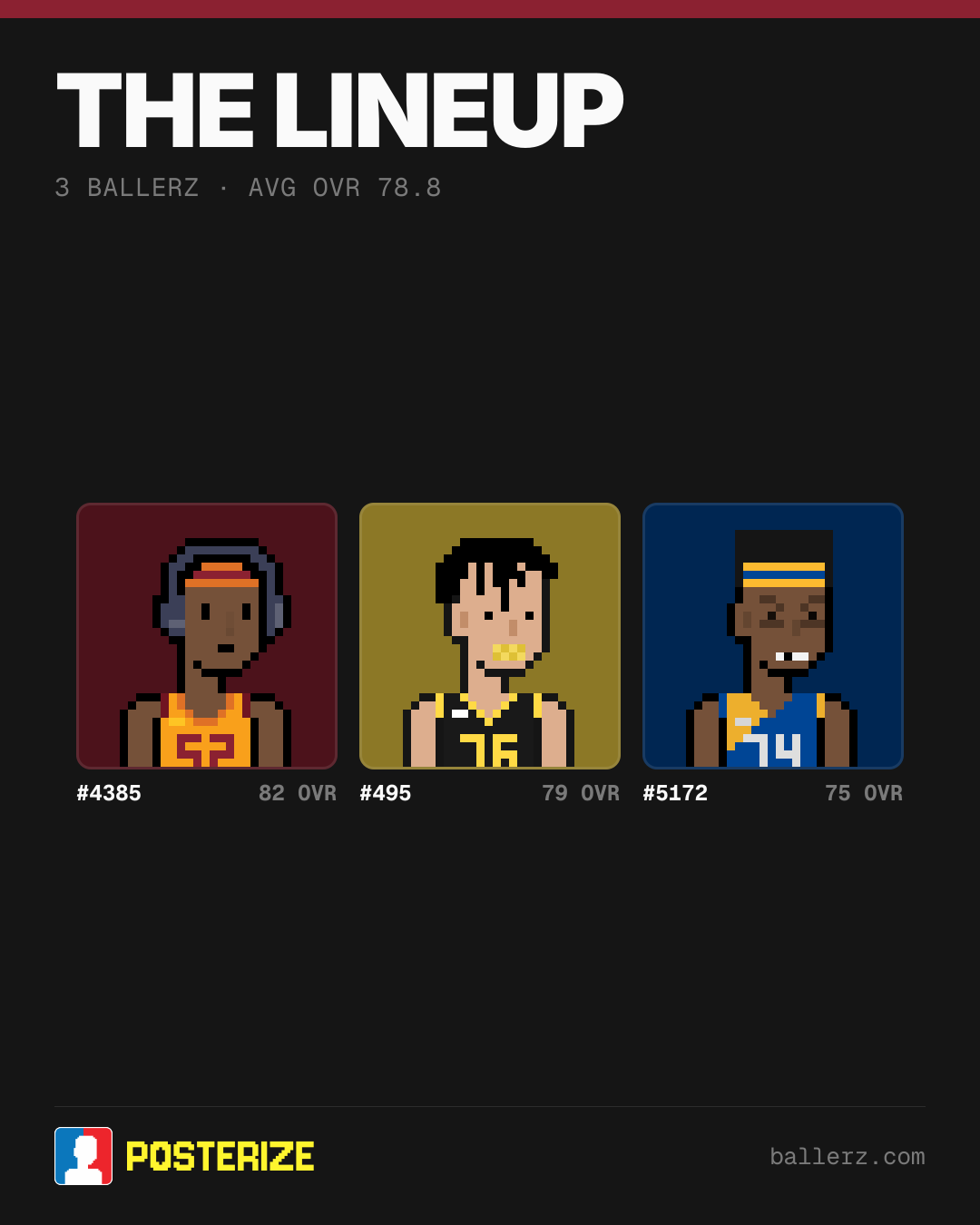 Poster of Baller #4385, #495, #5172
