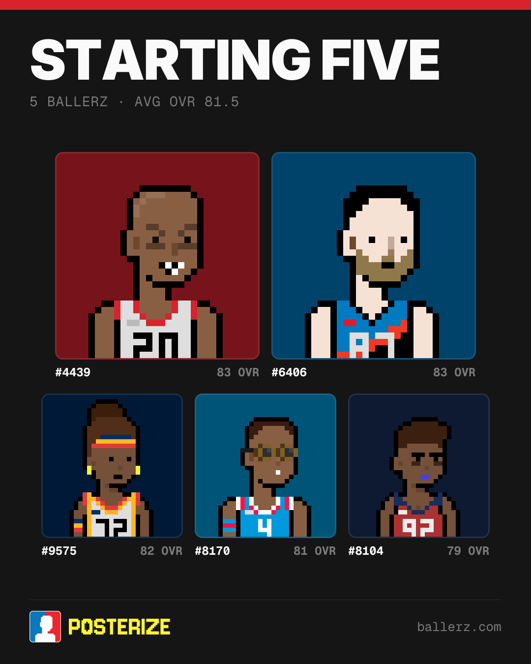 Poster of Baller #4439, #6406, #9575, #8170, #8104