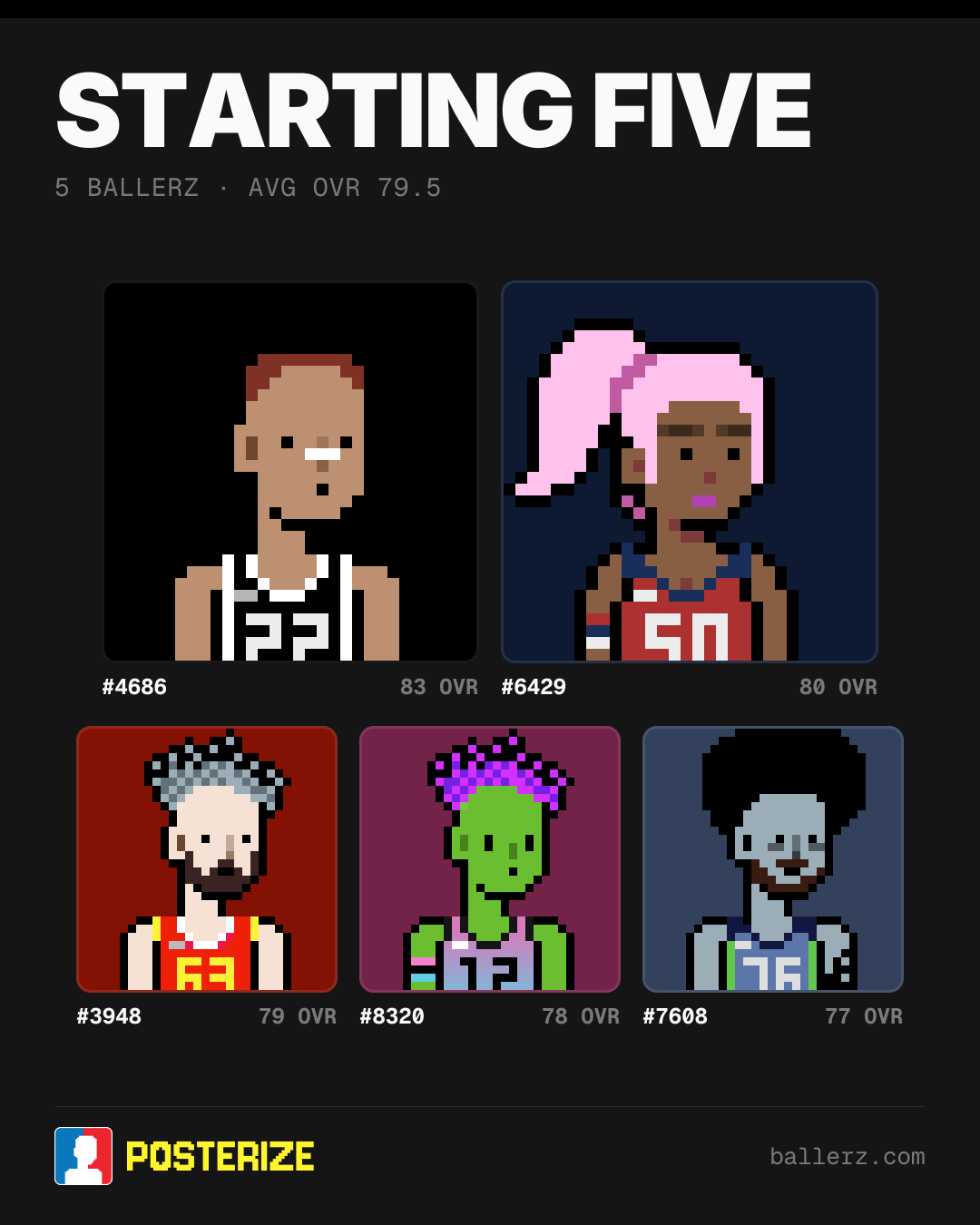 Poster of Baller #4686, #6429, #3948, #8320, #7608