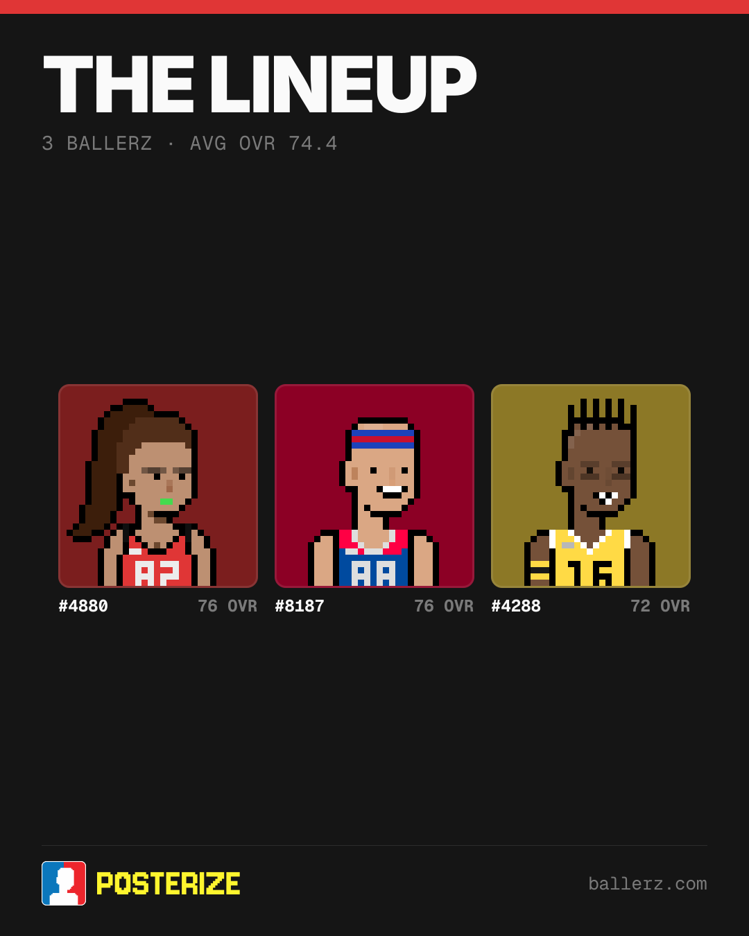 Poster of Baller #4880, #8187, #4288