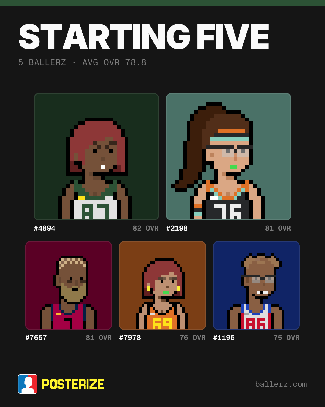 Poster of Baller #4894, #2198, #7667, #7978, #1196