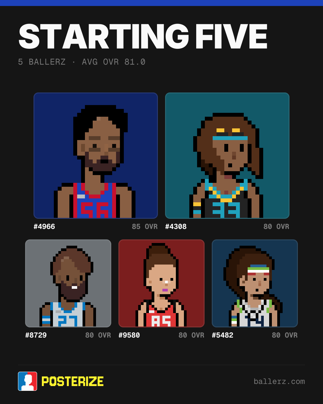 Poster of Baller #4966, #4308, #8729, #9580, #5482