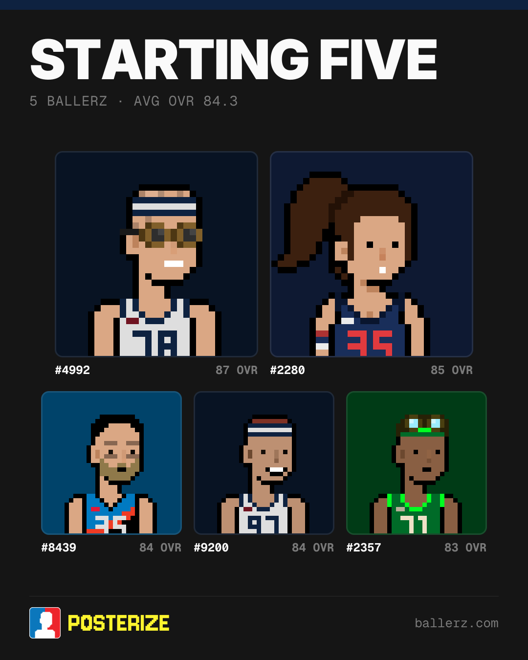 Poster of Baller #4992, #2280, #8439, #9200, #2357