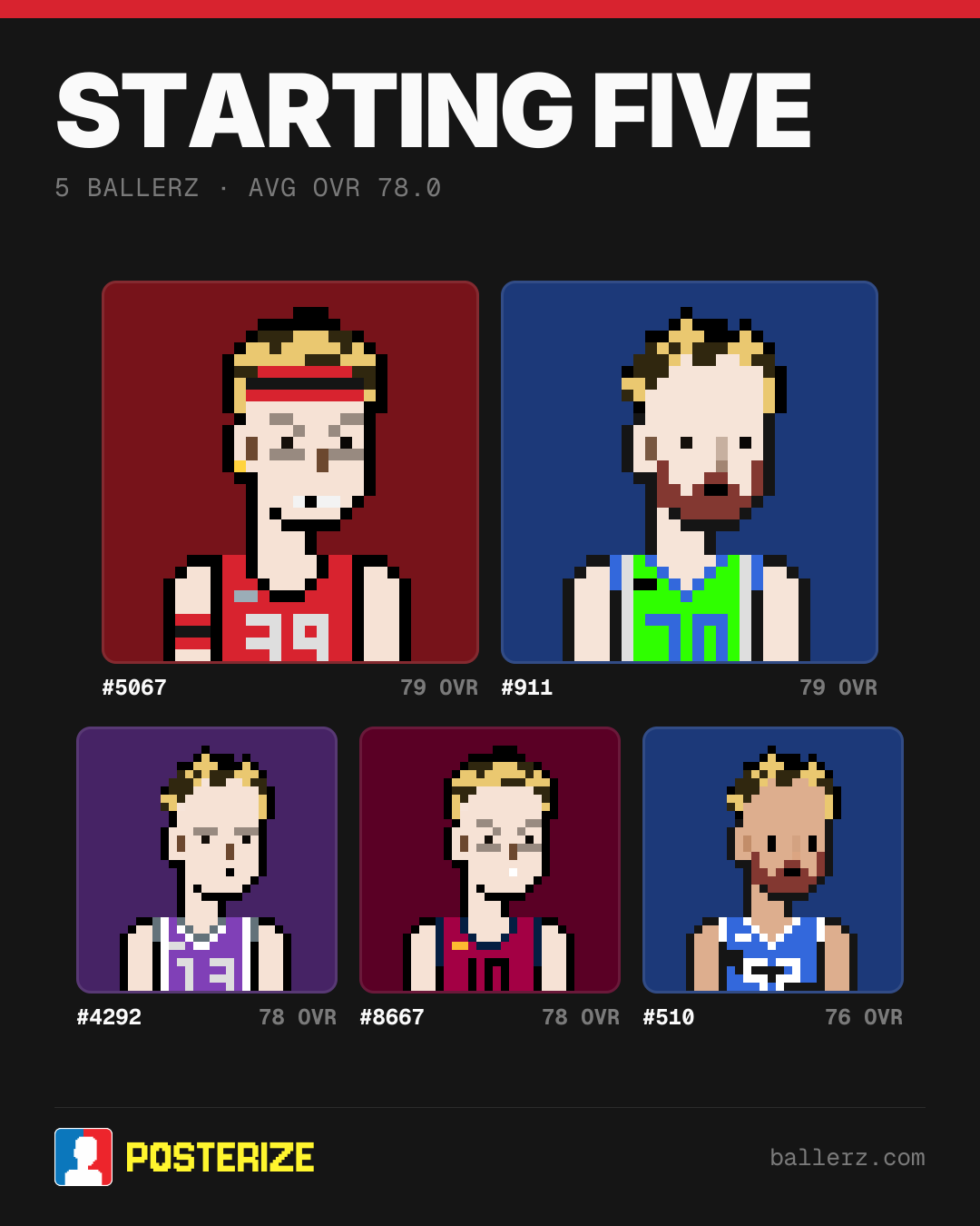 Poster of Baller #5067, #911, #4292, #8667, #510