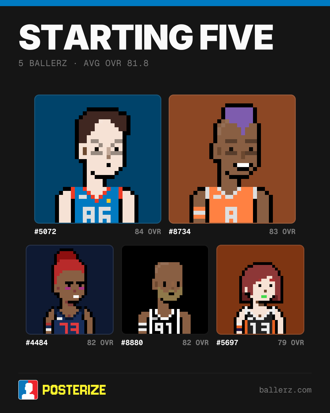 Poster of Baller #5072, #8734, #4484, #8880, #5697