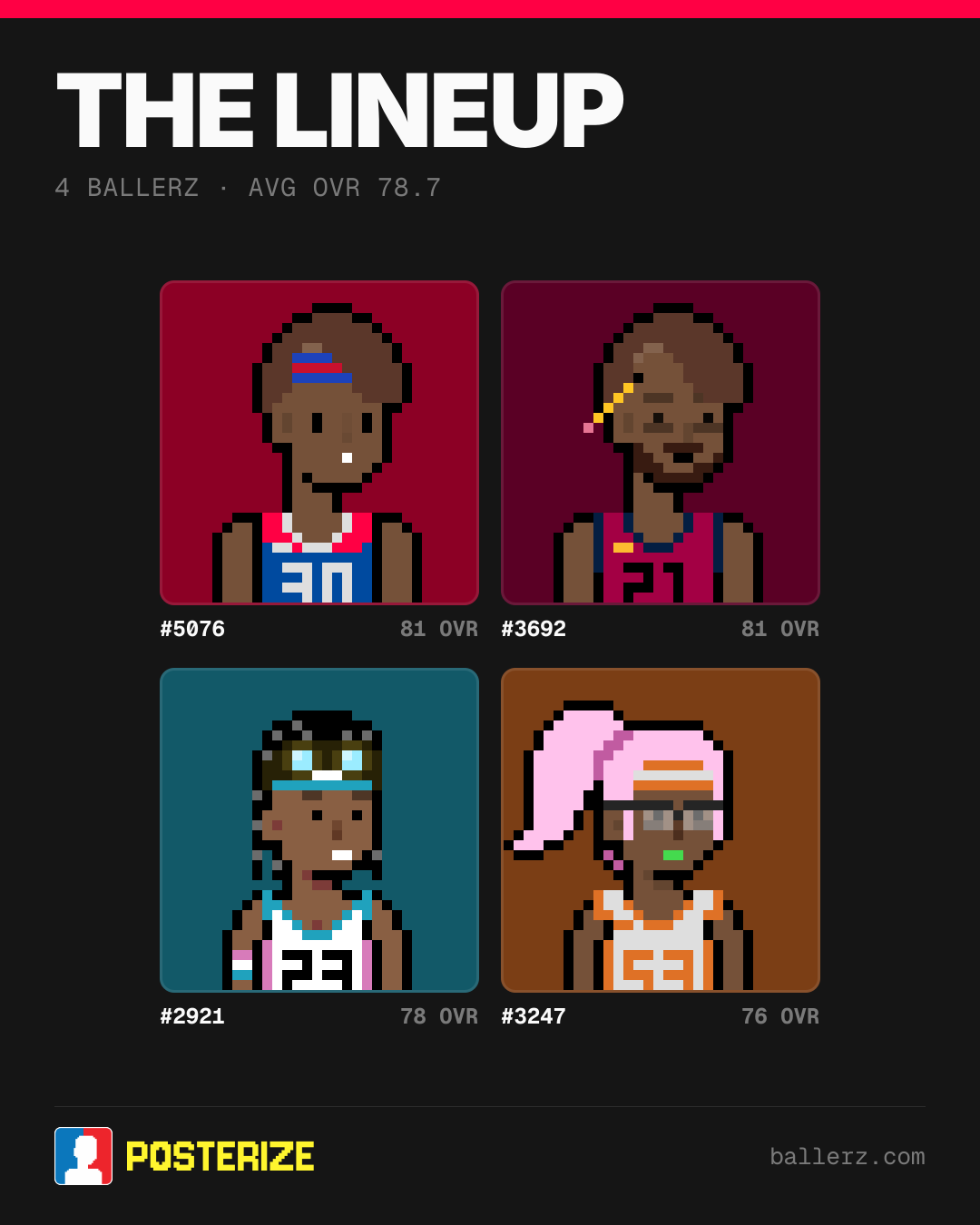 Poster of Baller #5076, #3692, #2921, #3247