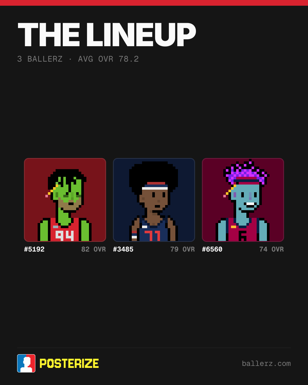 Poster of Baller #5192, #3485, #6560
